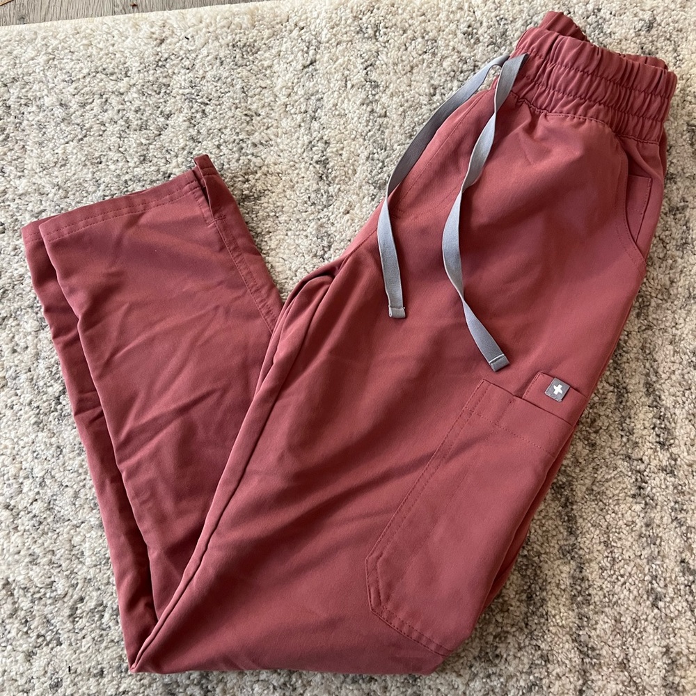Figs Mauve High-Wasited Yola Scrub Pants XXSP